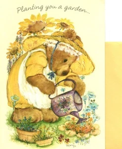 Get Well Gardener Mary Hamilton Mary's Bears Ambassador Glitter Greeting Card - Picture 1 of 3