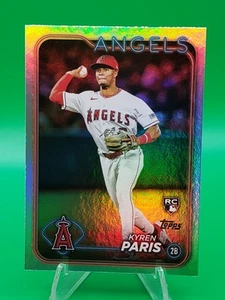 2024 TOPPS SERIES 1 KYREN PARIS RAINBOW FOIL ROOKIE CARD #549 - Picture 1 of 3