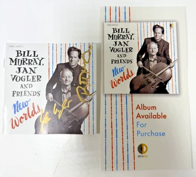 Bill Murray, Jan Volgler and Friends + SIGNED FRONT CD BOOK  New Worlds OFFICIAL - Image 1 of 4