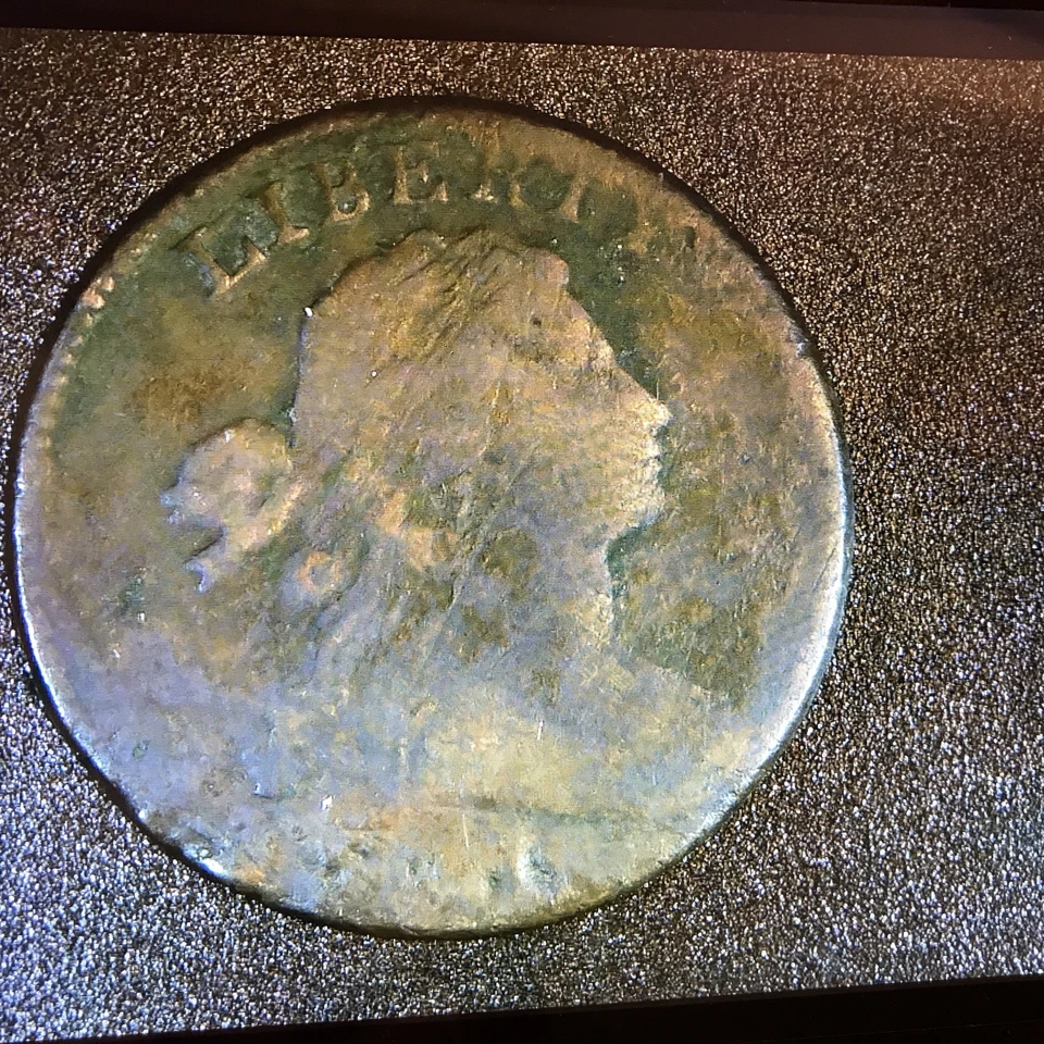 1798 Draped Bust Large One Cent 1c US Early Copper Coin! - Image 1 of 4