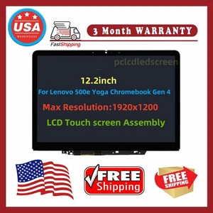 Lcd Touch Screen w/Bezel For Lenovo 500e Yoga Chromebook Gen 4 12.2" 5D11C95914  - Picture 1 of 6
