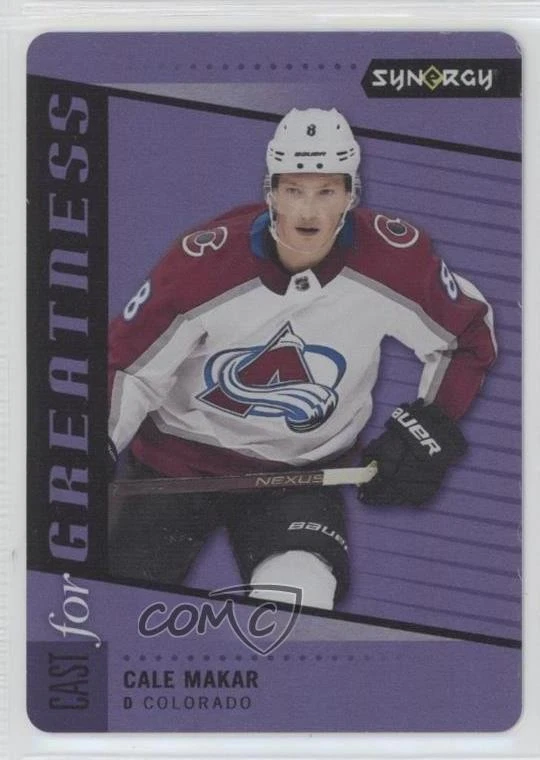 2020-21 Upper Deck Synergy Cast for Greatness Purple Cale Makar #CG-22 - Image 1 of 2
