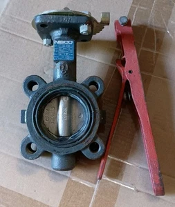 Nibco LD-3122 Butterfly Valve Lug Style Lever Lock 250 PSI - Picture 1 of 4