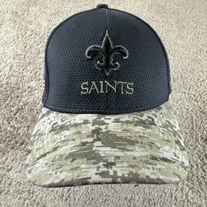 New Orleans Saints Hat Cap Men Black O/S Military 39Thirty Salute To Service - Picture 1 of 11