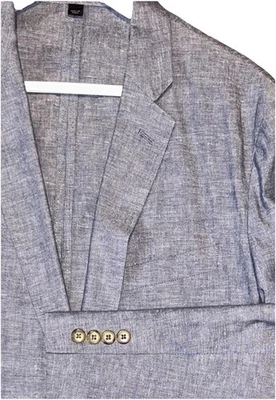 Blazer J Crew Ludlow Para Hombre 40L Azul Algodón Lino Somelos Sin Estructura Foto 1 de 4