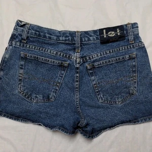 Lei Vintage Y2K Denim Jeans Shorts Festival Größe 11 - Bild 1 von 6