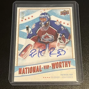 2025 Upper Deck NSCC National Patrick Roy National Worthy Auto Card 6/10 - Picture 1 of 2