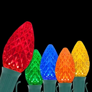 Opticore 24 Ft. 25-Light LED Multicolor Faceted C7 String Light Set - Picture 1 of 12