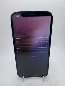Apple iPhone 12 - Black - 64GB - as-is for salvage/parts/disassembly - Picture 1 of 7
