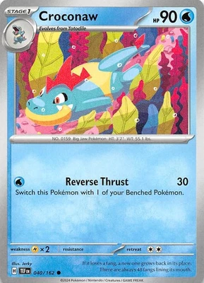 Croconaw 040/162 SV05 Temporal Forces Pokemon 009066 - Image 1 of 2