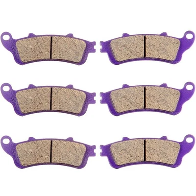 Front and Rear Carbon fiber Brake Pads Fits 2005-2008 2006 2007 Honda VTX1800F3 - Image 1 of 4