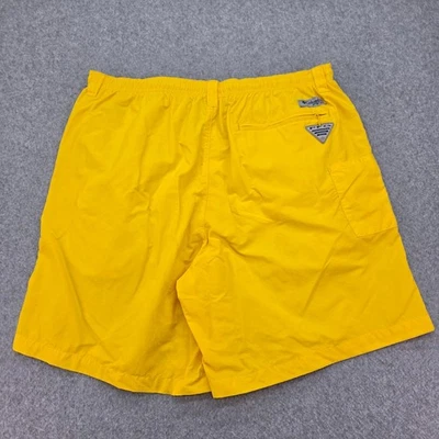 Pantalones Cortos de Pesca Columbia PFG Amarillos Para Hombre Talla Grande Omni Tono Omni Mecha Foto 1 de 4