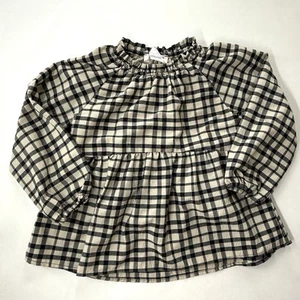 Zara PUFF Sleeve Top Gray Textured GIRL'S Size 2-3 Yrs Toddler Floral Cottage - Picture 1 of 4