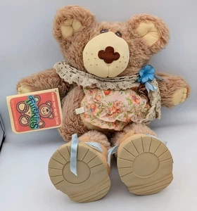 Vintage 22" FURSKINS 1984 Teddy Bear Hattie Moody Hollow Stuffed Animal - Picture 1 of 2