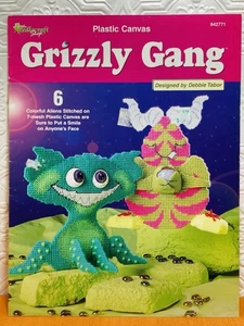 Grizzly Gang Plastic Canvas Patterns 6 Aliens 7 Mesh Needlecraft Shop - Picture 1 of 8