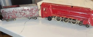 Vintage American Flyer Circus Engine 353 And Tender Red Train Locomotive - Picture 1 of 8