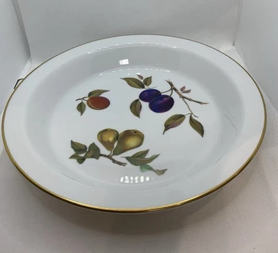 Royal Worcester Evesham Gold Large Pie Plate 10” Oven To Tableware New Gift - Image 1 of 4