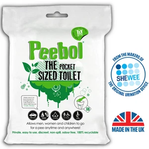 Peebol by SHEWEE Unisex She Can Wee Pee Disposible Urine Bags for Camping Travel - Picture 1 of 29
