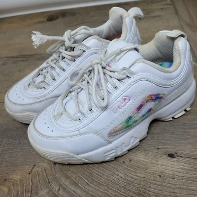 fila disruptor 2 White Rainbow Sneaker UK Größe 3 - Bild 1 von 4