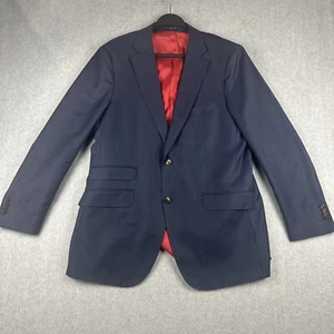 Blazer Suitsupply Hombres 46 (42)R Azul Lana Deportes Abrigo Chaqueta Traje Barbería LEER - Imagen 1 de 17