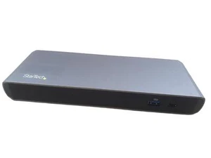 StarTech TB3DK2DPPDUE Thunderbolt 3 USB-C 4K Dual Monitor Docking Station no PSU - Picture 1 of 2