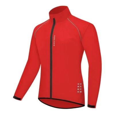 Chaqueta de ciclismo reflectante a prueba de viento MTB bicicleta cortavientos correr cortavientos Foto 1 de 4
