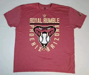 WWE x Diamondbacks Royal Rumble Tshirt Phoenix AZ 2019 Mens 2XL Rare - Picture 1 of 13