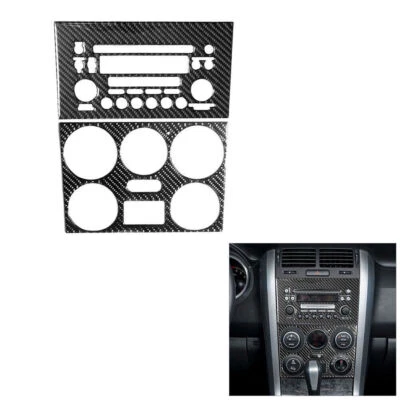 Cubierta de panel de consola central de fibra de carbono para Suzuki Grand Vitara 2006-2009 Foto 1 de 4