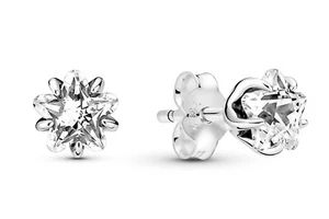 PANDORA Schmuck Damen-Ohrringe Himmlisch Funkelnder Stern Silber 290023C01 - Picture 1 of 2