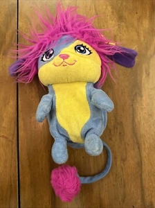 Spin Master 2015 Netflix Popples Lulu 8" Plush Stuffed Toy Blue Yellow Pink VG - Picture 1 of 4