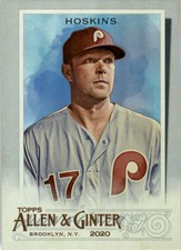 2020 Topps Allen and Ginter Silver #9 Rhys Hoskins