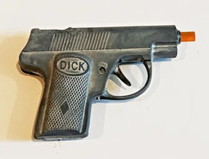 VINTAGE DICK TRACY PAL CAP GUN FUNKTIONIERT 4 ZOLL LANG - Bild 1 von 3