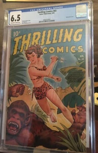 Thrilling Comics #65. CGC 6.5 - Schomburg airbrushed cover - Picture 1 of 2