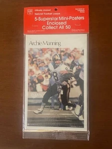 1980 MARKETCOM 5ER-PACK MINI-POSTER UNGEÖFFNET VORNE ARCHIE MANNING RON JAWORSKI - Bild 1 von 11