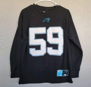 Herren Majestic NFL Carolina Panthers Luke Kuechly #59 T-Shirt Football Tee Large - Bild 1 von 10