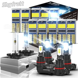 LED/HID For 2007-14 Cadillac Escalade Headlight Fog Driving DRL Light Bulbs Kit - Foto 1 di 19