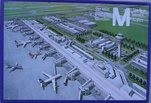 Ravensburger Puzzle 500 Teile : Neuer Flughafen München (ca. 1992) 1 Fehlteil - Bild 1 von 11