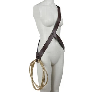 Mujer Maravilla Cosplay Disfraz Accesorios Arnés de Hombro Baldric con Cuerda Cos - Imagen 1 de 3