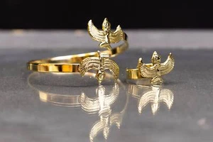 Ägyptisches Schmuckset mit Isis Ring und Isis Armband, Handmade in Egypt - Bild 1 von 2