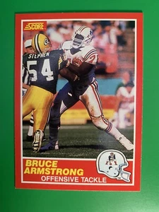1989 Score Bruce Armstrong RC #201 New England Patriots - Imagen 1 de 2