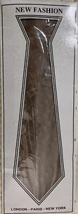 VINTAGE CHRISTIAN DIOR CRAVATE TIE/NECKTIE NEW/OPEN BOX BROWN DIAMOND/WHITE DOT - Picture 1 of 4