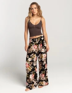 Women's Highland Tropics Trouser Pants in Black, Spandex, Size L - Picture 1 of 2