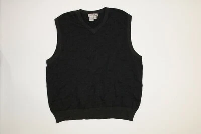 Mens Eddie Bauer Gray V Neck Sweater Vest Large L EUC - Image 1 of 4