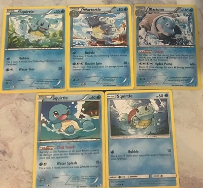 Squirtle, Wartortle and Blastoise Lot FULL SET FROM PLASMA BLAST See Description - Image 1 of 4