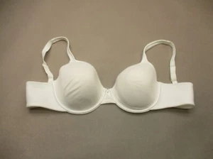 38C Vanity Fair Womens White Lined Underwire Back Closure Adjustable Demi Bra 9G - Picture 1 of 8