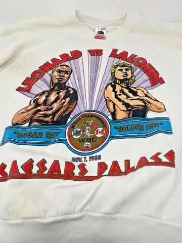 1988 Leonard vs Lalonde Crew Neck Sweatshirt - Size Large Cover