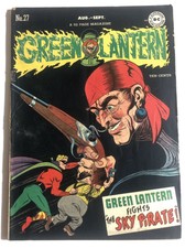 Green Lantern Comics #27 Fine Scarce Great Sky Pirate Black Cover