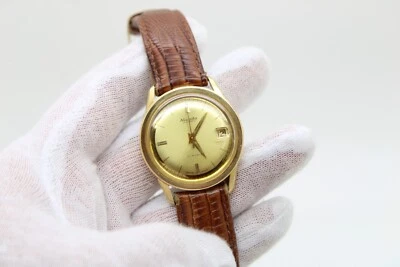 Vintage NIVADA Date Wristwatch 18K Yellow Gold Plated 8596M2172 Automatic - Image 1 of 4