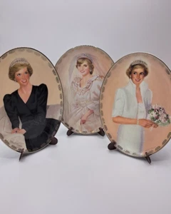 3 Porzellanplatten Prinzessin Diana: Königin unserer Herzen Die Bradford Börse - Bild 1 von 7