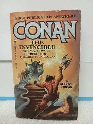 Conan the Invincible #1 Robert Jordan Tor Books Vintage Paperback 1982 Fantasy  - Image 1 of 4